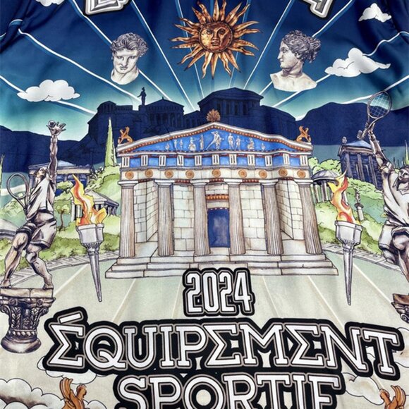 Casablanca Blue Silk Shirt From Le Temple Du Sport - Picture 5 of 9